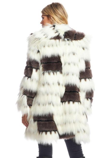 Alter Ego Faux Fur Shawl Collar Coat   Alter Ego Faux Fur Shawl Collar Coat