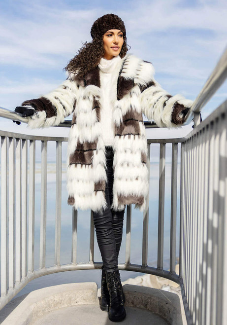 Alter Ego Faux Fur Shawl Collar Coat   Alter Ego Faux Fur Shawl Collar Coat