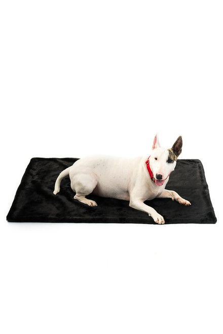 Black Sheared Beaver Faux Fur Pampered Pet Throw Black Sheared Beaver Faux Fur Pampered Pet Throw