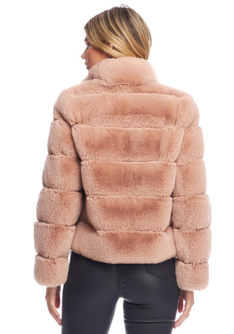 Blush Faux Fur Posh Jacket   Blush Faux Fur Posh Jacket