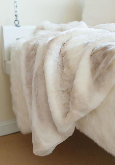 Couture Collection Iced Mink Faux Fur Throws   Couture Collection Iced Mink Faux Fur Throws