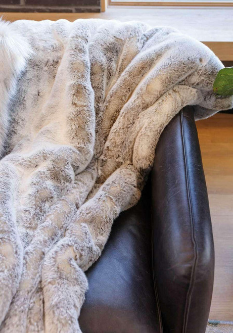 Couture Collection Sterling Mink Faux Fur Throws Couture Collection Sterling Mink Faux Fur Throws