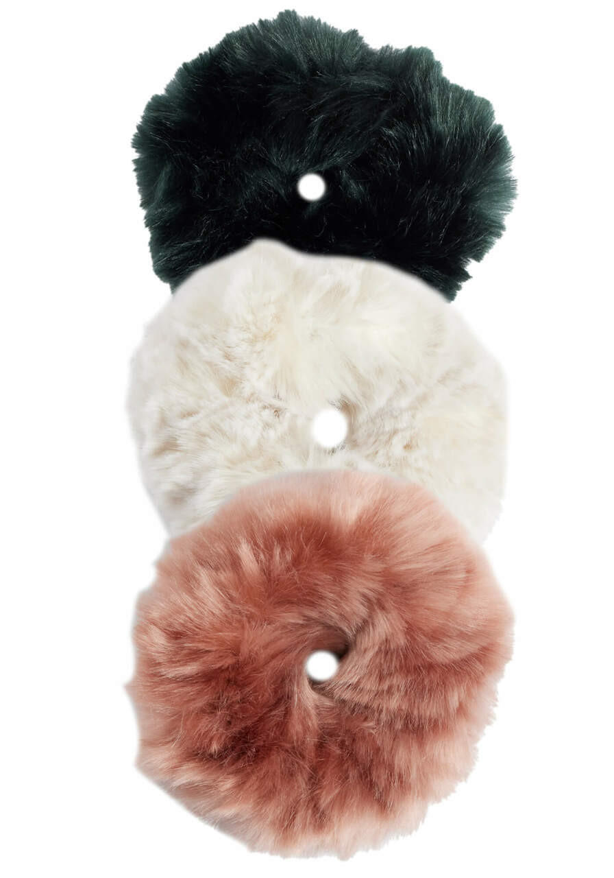Couture Faux Fur Scrunchie Set 4   Couture Faux Fur Scrunchie Set 4