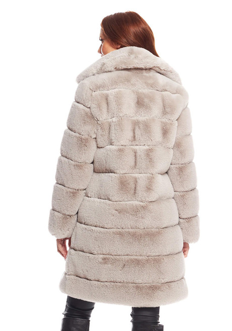 Dove Faux Fur Tres Chic Mink Stroller Coat   Dove Faux Fur Tres Chic Mink Stroller Coat