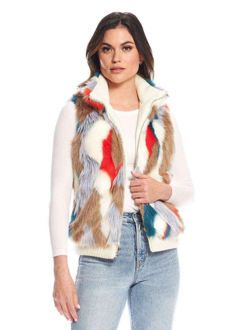 Fabulous-Furs Apres Ski Faux Fur Zip Vest  Fabulous-Furs Apres Ski Faux Fur Zip Vest