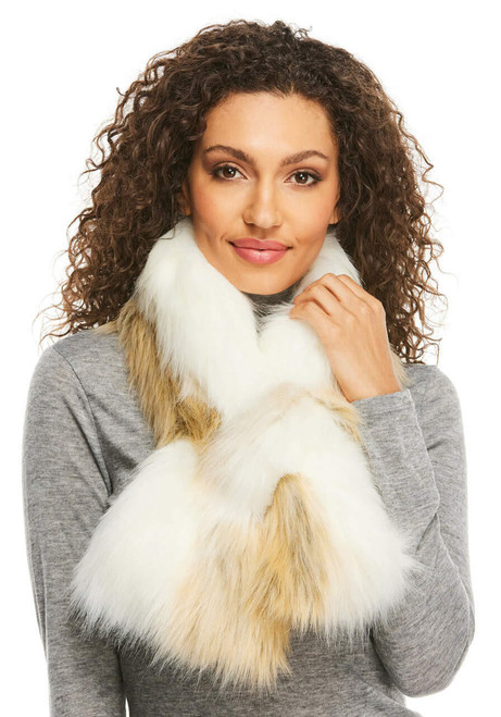 Fabulous-Furs Arctic Fox Faux Fur Loop Scarf  Fabulous-Furs Arctic Fox Faux Fur Loop Scarf
