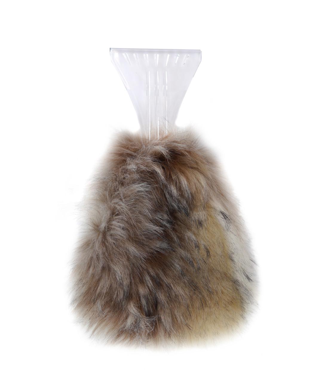 Fabulous-Furs Arctic Wolf Faux Fur Ice Scraper  Fabulous-Furs Arctic Wolf Faux Fur Ice Scraper
