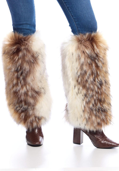Fabulous-Furs Arctic Wolf Faux Fur Legwarmers  Fabulous-Furs Arctic Wolf Faux Fur Legwarmers