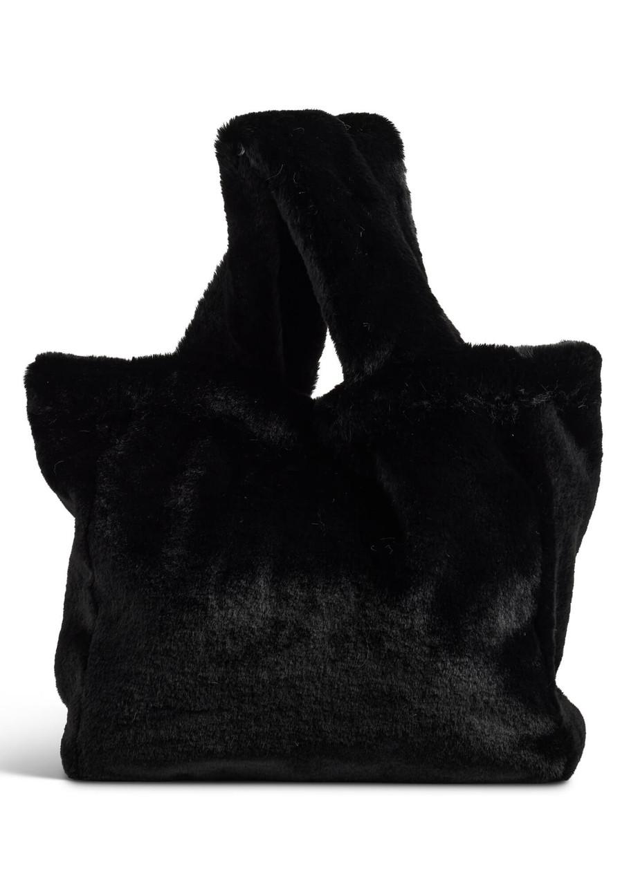 Fabulous-Furs Black Faux Fur Le Mink Tote  Fabulous-Furs Black Faux Fur Le Mink Tote