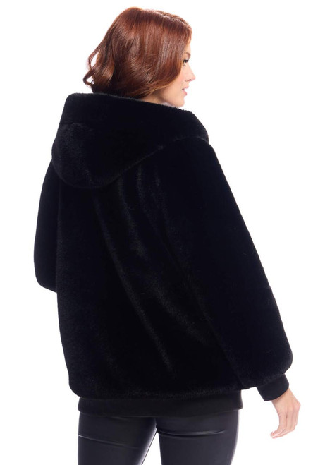 Fabulous-Furs Black Mink Faux Fur Ski Club Parka  Fabulous-Furs Black Mink Faux Fur Ski Club Parka