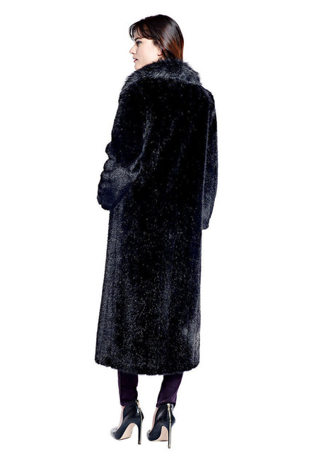 Fabulous-Furs Black Mink Signature Full-Length Faux Fur Coat  Fabulous-Furs Black Mink Signature Full-Length Faux Fur Coat