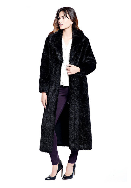 Fabulous-Furs Black Mink Signature Full-Length Faux Fur Coat  Fabulous-Furs Black Mink Signature Full-Length Faux Fur Coat