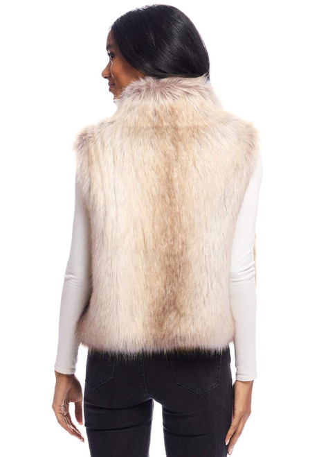 Fabulous-Furs Blonde Fox Faux Fur Foxy Crop Vest  Fabulous-Furs Blonde Fox Faux Fur Foxy Crop Vest