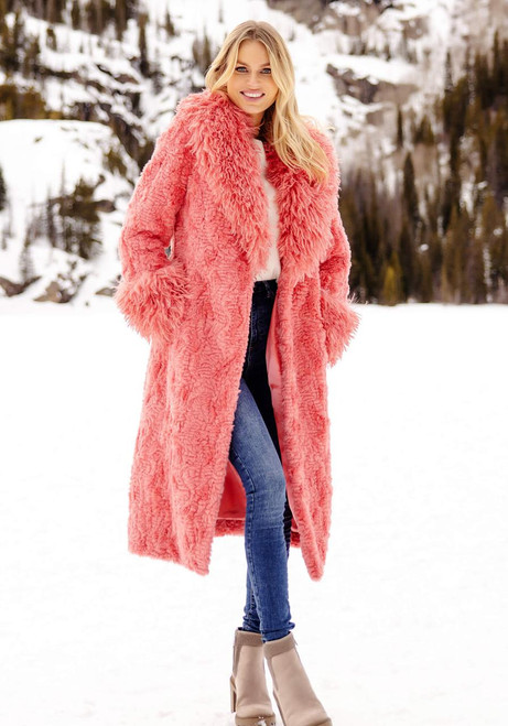 Fabulous-Furs Bubblegum Faux Fur Fri-Yay! Coat  Fabulous-Furs Bubblegum Faux Fur Fri-Yay! Coat