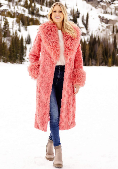 Fabulous-Furs Bubblegum Faux Fur Fri-Yay! Coat  Fabulous-Furs Bubblegum Faux Fur Fri-Yay! Coat