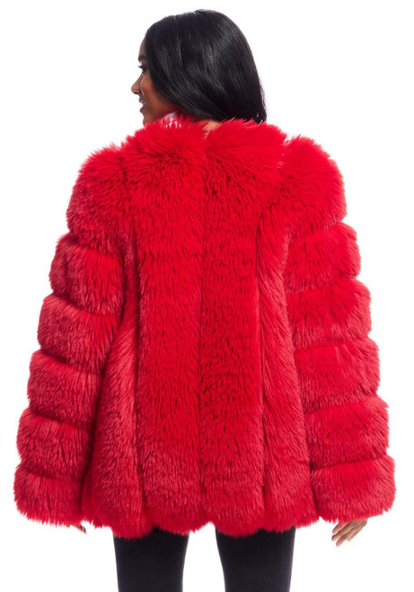 Fabulous-Furs Cherry Fox Faux Fur Avante Coat  Fabulous-Furs Cherry Fox Faux Fur Avante Coat