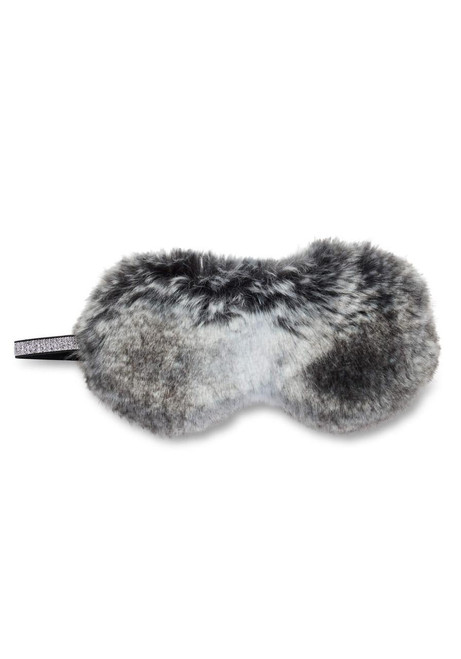 Fabulous-Furs Chinchilla Faux Fur Sparkle Eyemask  Fabulous-Furs Chinchilla Faux Fur Sparkle Eyemask