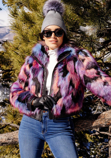 Fabulous-Furs Cosmo Fox Faux Fur Zip Jacket  Fabulous-Furs Cosmo Fox Faux Fur Zip Jacket