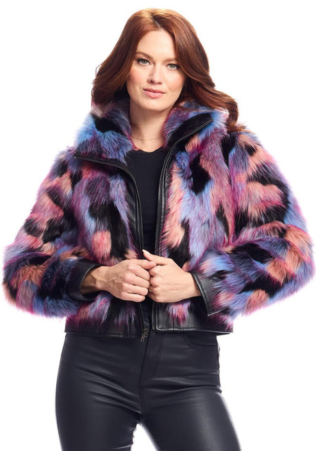Fabulous-Furs Cosmo Fox Faux Fur Zip Jacket  Fabulous-Furs Cosmo Fox Faux Fur Zip Jacket