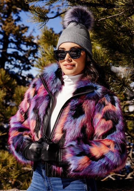 Fabulous-Furs Cosmo Fox Faux Fur Zip Jacket  Fabulous-Furs Cosmo Fox Faux Fur Zip Jacket