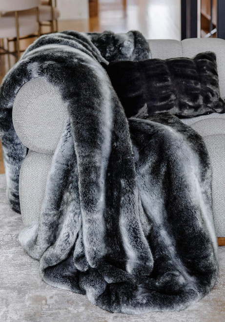 Fabulous-Furs Couture Collection Chinchilla Faux Fur Throws Fabulous-Furs Couture Collection Chinchilla Faux Fur Throws