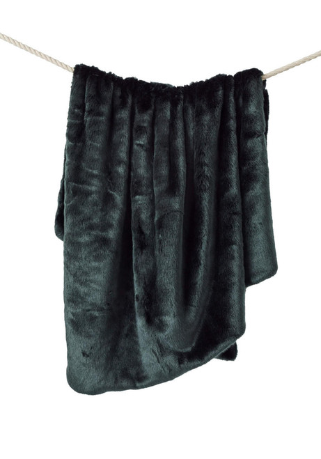 Fabulous-Furs Couture Collection Emerald Mink Faux Fur Throws  Fabulous-Furs Couture Collection Emerald Mink Faux Fur Throws