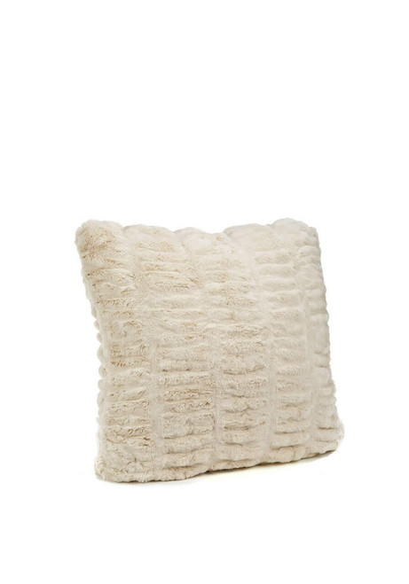 Fabulous-Furs Couture Collection Ivory Mink Faux Fur Pillows  Fabulous-Furs Couture Collection Ivory Mink Faux Fur Pillows