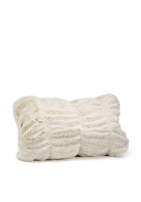 Fabulous-Furs Couture Collection Ivory Mink Faux Fur Pillows  Fabulous-Furs Couture Collection Ivory Mink Faux Fur Pillows