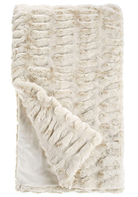 Fabulous-Furs Couture Collection Ivory Mink Faux Fur Throws  Fabulous-Furs Couture Collection Ivory Mink Faux Fur Throws
