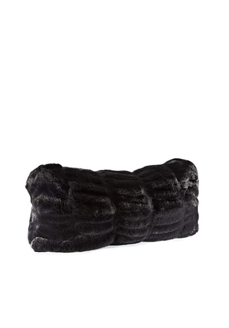 Fabulous-Furs Couture Collection Onyx Mink Faux Fur Pillows  Fabulous-Furs Couture Collection Onyx Mink Faux Fur Pillows