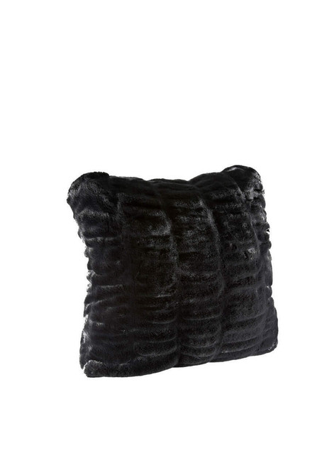 Fabulous-Furs Couture Collection Onyx Mink Faux Fur Pillows  Fabulous-Furs Couture Collection Onyx Mink Faux Fur Pillows