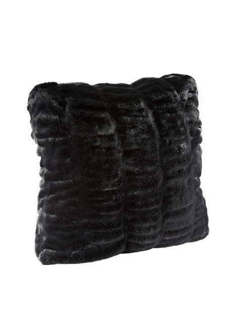 Fabulous-Furs Couture Collection Onyx Mink Faux Fur Pillows  Fabulous-Furs Couture Collection Onyx Mink Faux Fur Pillows