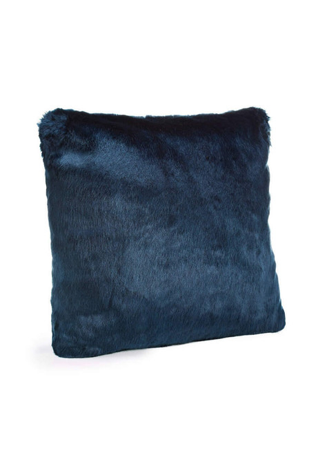 Fabulous-Furs Couture Collection Steel Blue Mink Faux Fur Pillows  Fabulous-Furs Couture Collection Steel Blue Mink Faux Fur Pillows