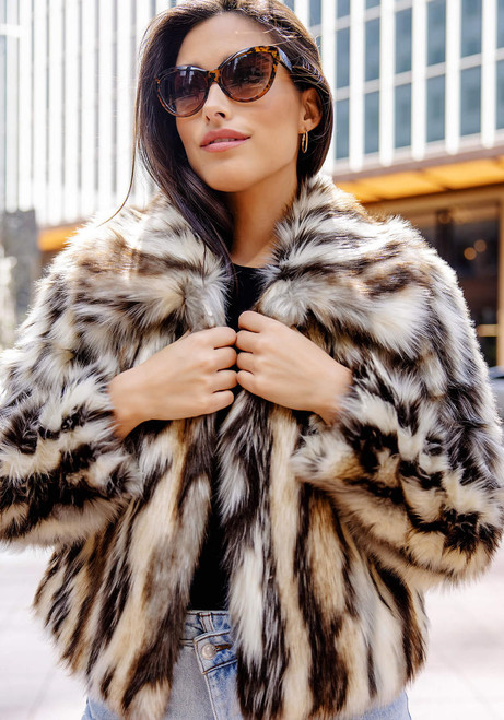 Fabulous-Furs Desert Dream Faux Fur Jacket  Fabulous-Furs Desert Dream Faux Fur Jacket