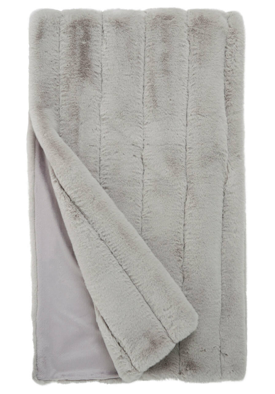 Fabulous-Furs Dove Faux Fur Posh Throw  Fabulous-Furs Dove Faux Fur Posh Throw