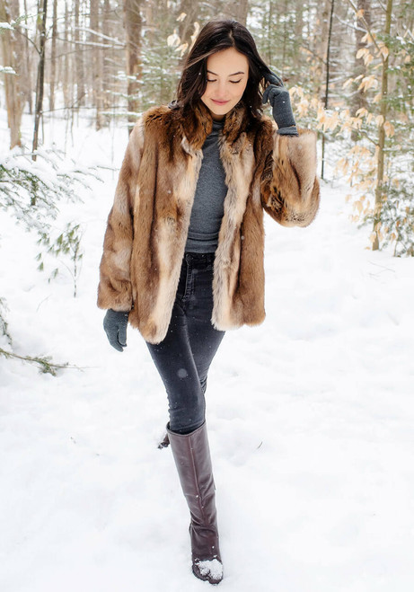 Fabulous-Furs Fisher Faux Fur Favorite Jacket  Fabulous-Furs Fisher Faux Fur Favorite Jacket