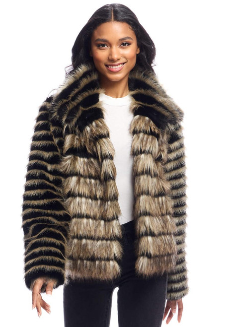 Fabulous-Furs Front Row Faux Fur Fox Jacket  Fabulous-Furs Front Row Faux Fur Fox Jacket