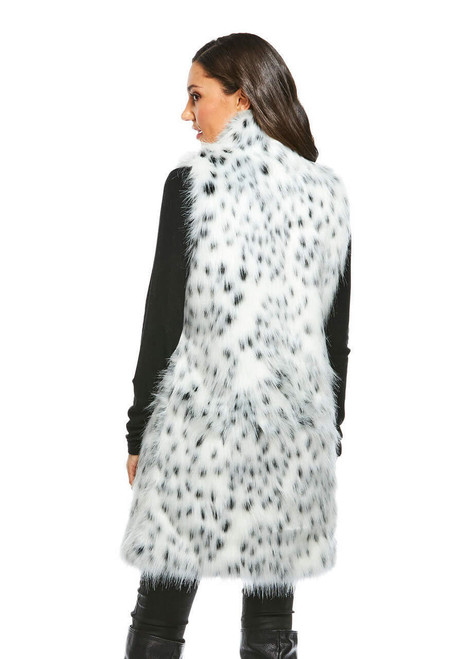 Fabulous-Furs Frosted Leopard Faux Fur Stroller Vest  Fabulous-Furs Frosted Leopard Faux Fur Stroller Vest