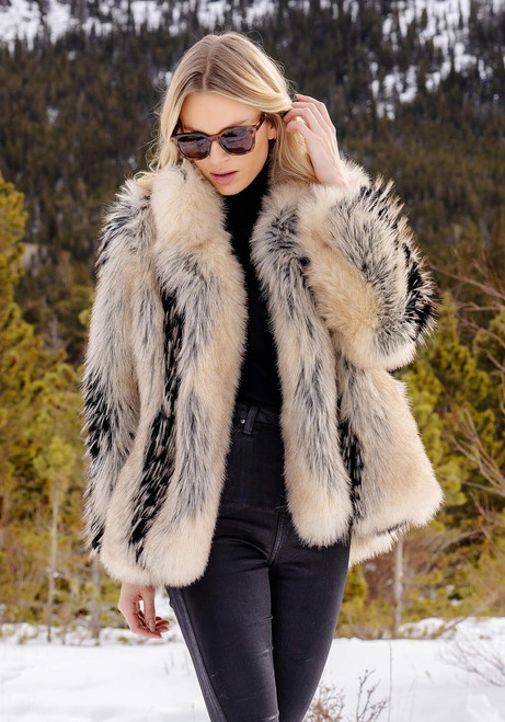 Fabulous-Furs Ivory Fox Faux Fur Foxy Favorite Jacket  Fabulous-Furs Ivory Fox Faux Fur Foxy Favorite Jacket