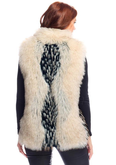 Fabulous-Furs Ivory Fox Faux Fur Hook Vest  Fabulous-Furs Ivory Fox Faux Fur Hook Vest
