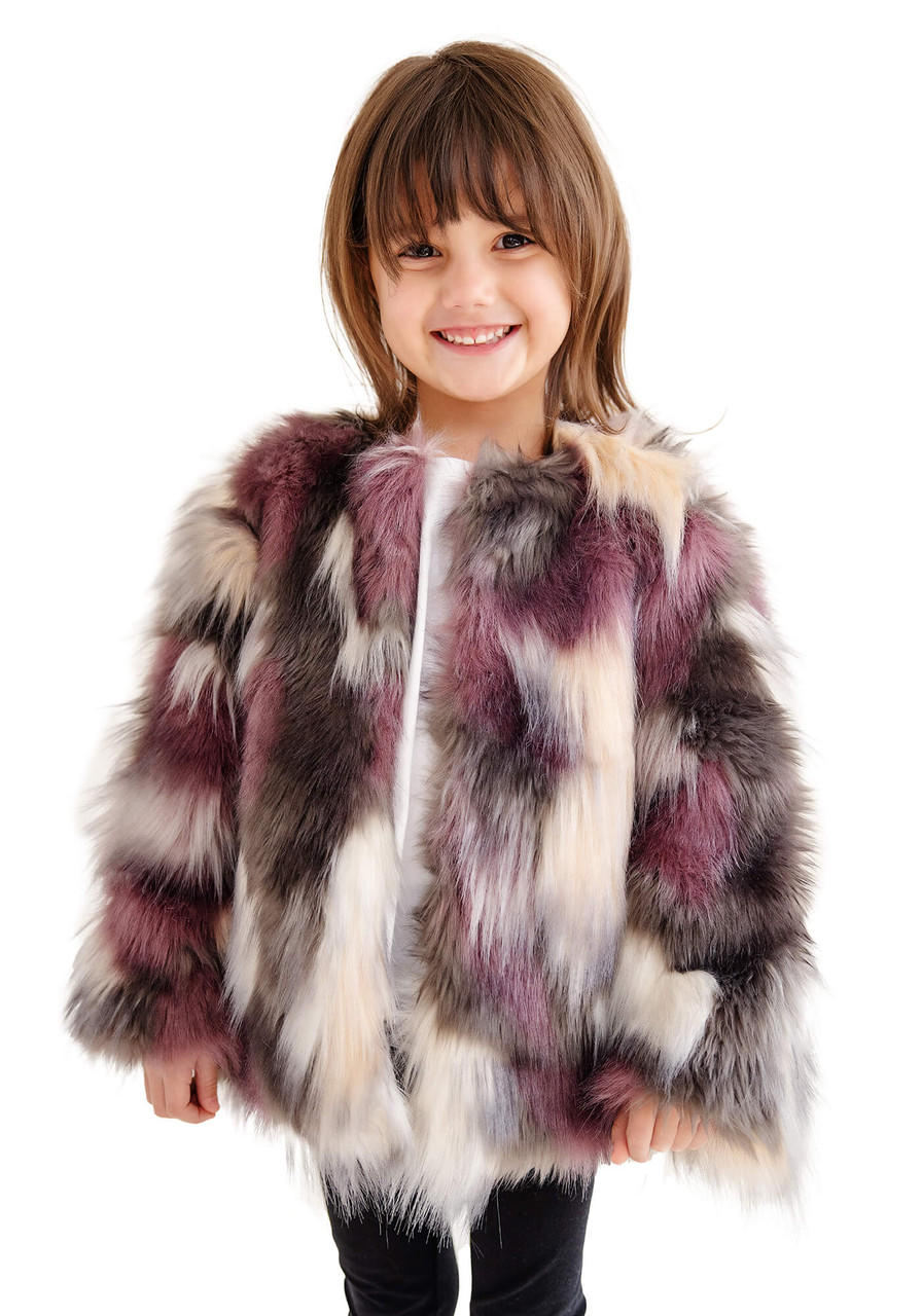 Fabulous-Furs Kid's Faux Fur Josie Fox Coat  Fabulous-Furs Kid's Faux Fur Josie Fox Coat