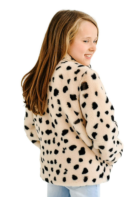 Fabulous-Furs Kid's Wild Cheetah Faux Fur Every-Day Zip Jacket  Fabulous-Furs Kid's Wild Cheetah Faux Fur Every-Day Zip Jacket