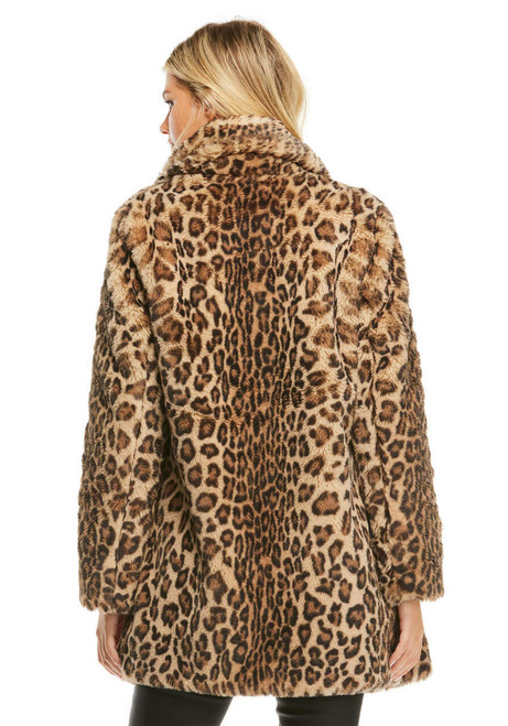 Fabulous-Furs Leopard Faux Fur Le Mink Jacket  Fabulous-Furs Leopard Faux Fur Le Mink Jacket