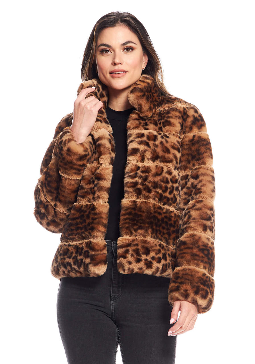 Fabulous-Furs Leopard Faux Fur Posh Jacket  Fabulous-Furs Leopard Faux Fur Posh Jacket