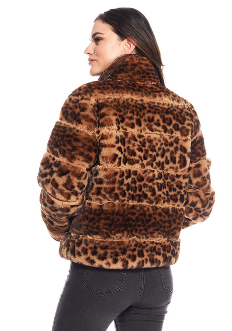 Fabulous-Furs Leopard Faux Fur Posh Jacket  Fabulous-Furs Leopard Faux Fur Posh Jacket