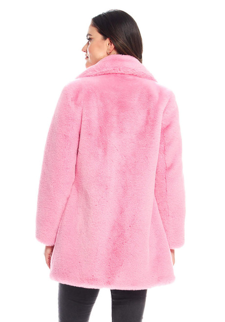 Fabulous-Furs Light Pink Faux Fur Le Mink Jacket  Fabulous-Furs Light Pink Faux Fur Le Mink Jacket