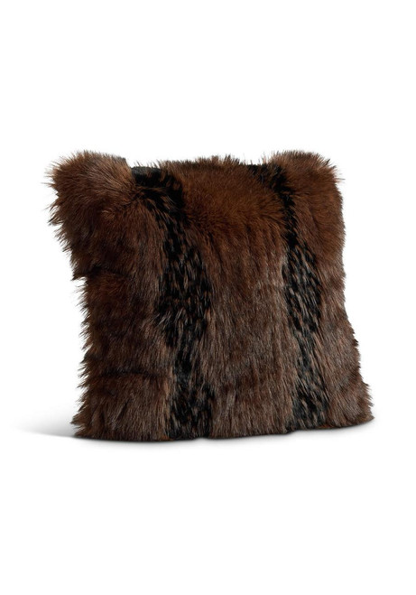 Fabulous-Furs Limited Edition Chocolate Fox Faux Fur Pillows  Fabulous-Furs Limited Edition Chocolate Fox Faux Fur Pillows
