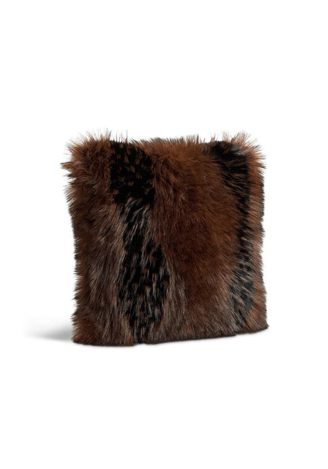 Fabulous-Furs Limited Edition Chocolate Fox Faux Fur Pillows  Fabulous-Furs Limited Edition Chocolate Fox Faux Fur Pillows