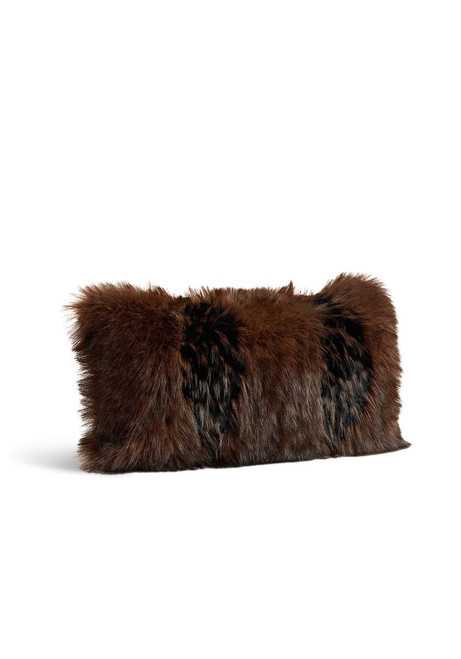 Fabulous-Furs Limited Edition Chocolate Fox Faux Fur Pillows  Fabulous-Furs Limited Edition Chocolate Fox Faux Fur Pillows