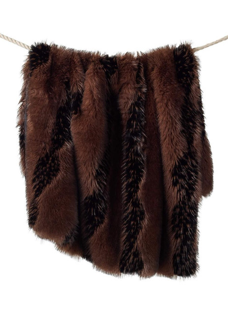 Fabulous-Furs Limited Edition Chocolate Fox Faux Fur Throws  Fabulous-Furs Limited Edition Chocolate Fox Faux Fur Throws